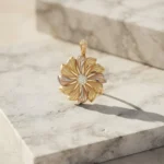 Tri Colour Floral Pendant