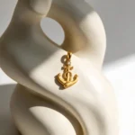 Men's Gold Anchor Pendant