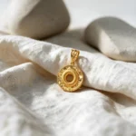 Textured Round Medallion Pendant