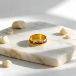 Men's Chevron Inlay Band Ring